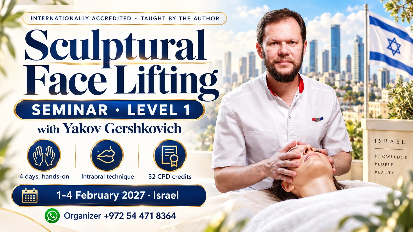 Sculptural Face Lifting Seminar with Yakov Gershkovich - Israel, 1-4 February 2027